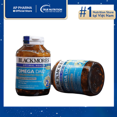  Viên dầu cá Blackmores Omega Daily Concentrated Fish Oil có tốt không? Thành phần 