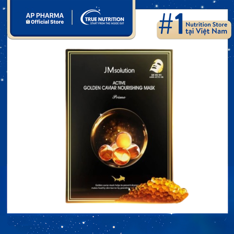  Mặt nạ JM Solution Active Golden Caviar - Bí quyết dưỡng ẩm từ tinh chất caviar 