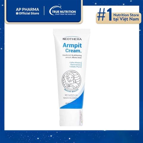  Neothera Armpit Cream: Làm Mờ Thâm Sạm, Dưỡng Trắng, Làm Mịn Và Ngăn Ngừa Mùi Hôi 