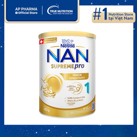  Sữa Bột Nestlé Nan Supreme Pro 1: Giải Pháp Dinh Dưỡng Vượt Trội Cho Trẻ Từ 0-6 Tháng Tuổi Với Công Thức Chuyên Biệt Từ Thụy Sỹ 