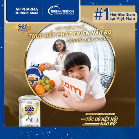  Sữa Nestlé S-26 Ultima 3: Dinh Dưỡng Nuôi Dưỡng Trí Tuệ & Sức Khỏe Cho Trẻ Từ 2-6 Tuổi 