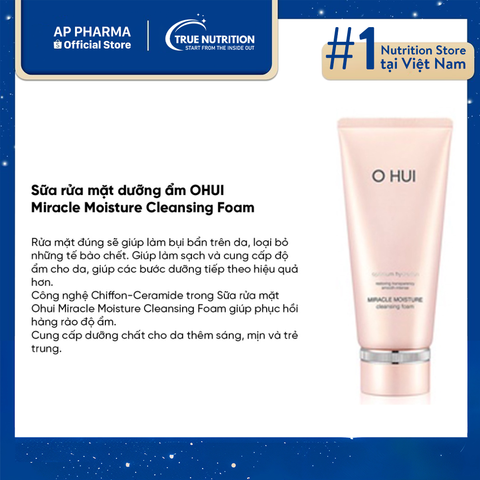  Sữa Rửa Mặt Ohui Hồng: Sự Kết Hợp Hoàn Hảo Cho Da 