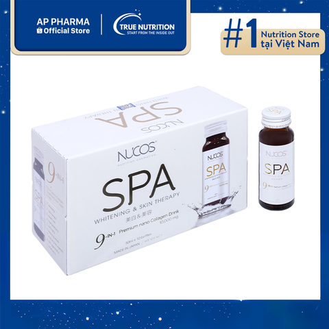  Nước Uống Collagen Nucos Spa 10.000: Tăng Cường Đàn Hồi, Chống Lão Hóa 