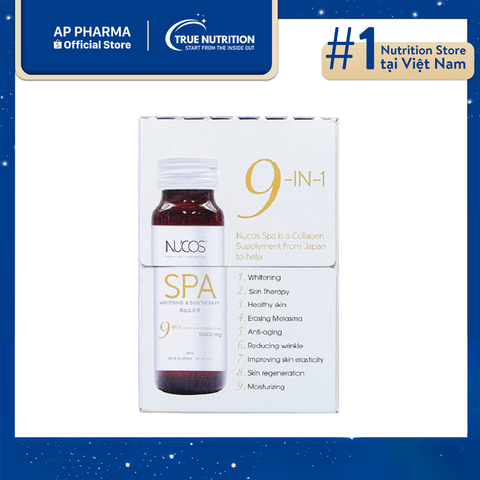  Nước Uống Collagen Nucos Spa 10.000: Tăng Cường Đàn Hồi, Chống Lão Hóa 