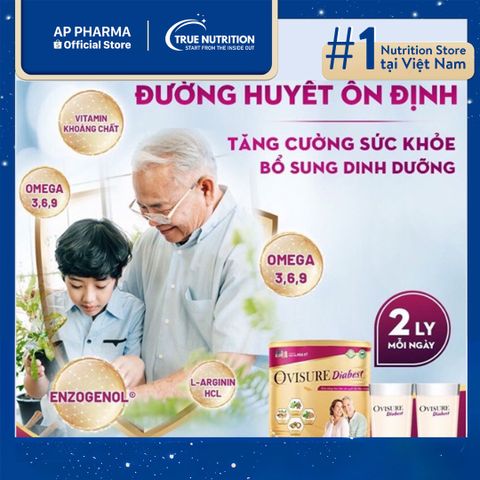 Sữa Ovisure Diabest Công Thức Mang Đến Năng Lượng Cho Người Tiểu Đường