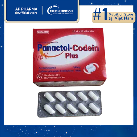  Thuốc Panactol Codein Plus:  Là Thuốc Gì? Công Dụng, Cách Dùng và Lưu Ý Sử Dụng 