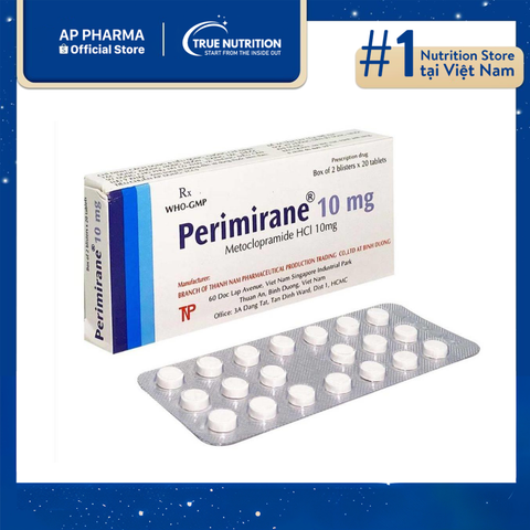  Thuốc Perimirane 10mg: Có Tác Dụng Gì? thông tin thuốc và cách dùng 