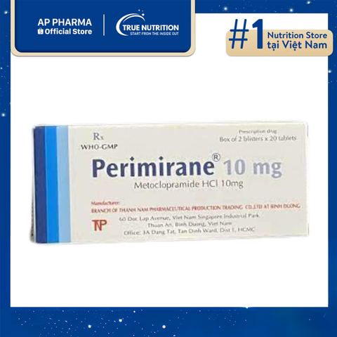  Thuốc Perimirane 10mg: Có Tác Dụng Gì? thông tin thuốc và cách dùng 