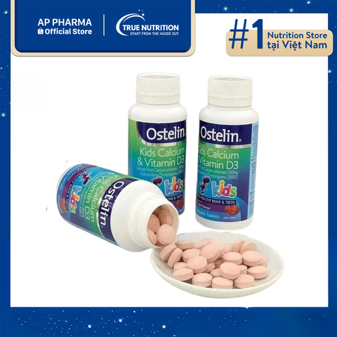  Ostelin Kids Calcium & Vitamin D3: Bổ Sung Vitamin D3 Giúp Trẻ Phát Triển Cao Lớn 