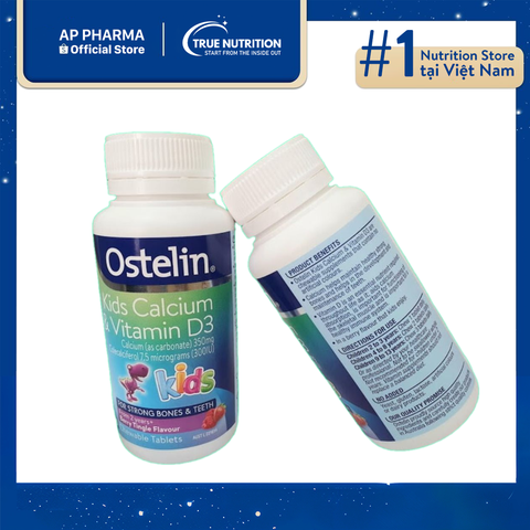  Ostelin Kids Calcium & Vitamin D3: Bổ Sung Vitamin D3 Giúp Trẻ Phát Triển Cao Lớn 
