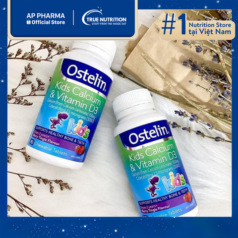  Ostelin Kids Calcium & Vitamin D3: Bổ Sung Vitamin D3 Giúp Trẻ Phát Triển Cao Lớn 