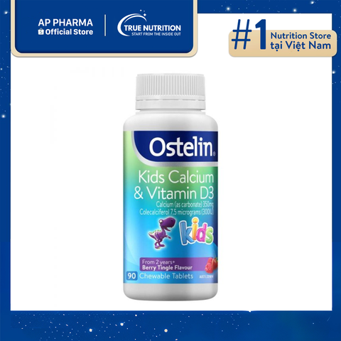  Ostelin Kids Calcium & Vitamin D3: Bổ Sung Vitamin D3 Giúp Trẻ Phát Triển Cao Lớn 