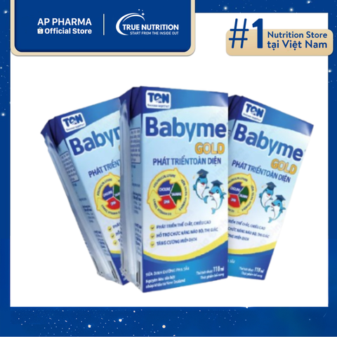  Sữa Babyme Gold: Hỗ trợ tăng chiều cao cho trẻ từ 1-10 tuổi 