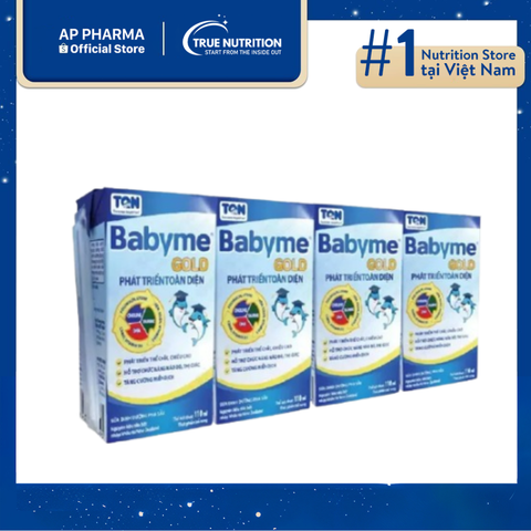  Sữa Babyme Gold: Hỗ trợ tăng chiều cao cho trẻ từ 1-10 tuổi 