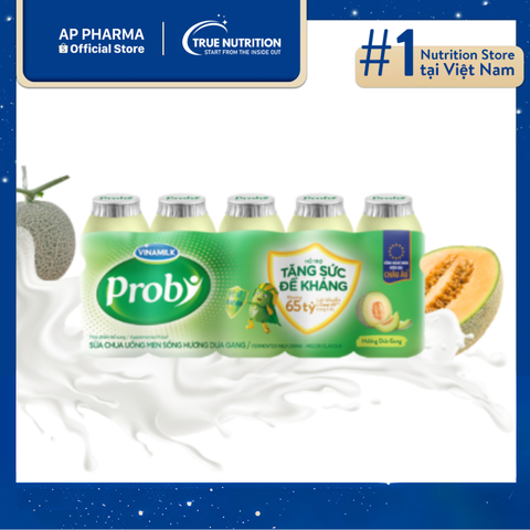  Sữa Chua Vinamilk Probi Hương Dưa Gang – Dinh dưỡng cho cả gia đình 