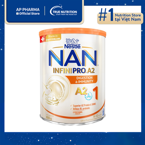  Sữa Nan InfiniPro A2 số 1 Thụy Sĩ có tốt không? Thành phần, công dụng 