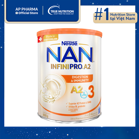  Sữa Nan InfiniPro A2 số 3 Thụy Sĩ 800g cho Bé 2-6 Tuổi có tốt không? 