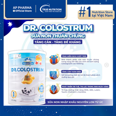  Sữa Nature One Dr.Colostrum 1: Dinh Dưỡng Vượt Trội Cho Trẻ Sơ Sinh 