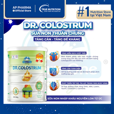  Sữa Nature One Dr. Colostrum Số 3: Hỗ Trợ Phát Triển Vượt Trội Cho Trẻ 