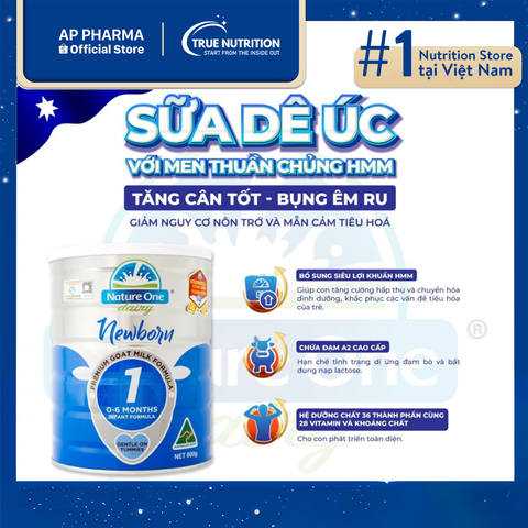  Sữa Nature One Goat 1: Giải Pháp Tối Ưu Cho Sự Phát Triển Của Bé Từ 0-6 Tháng 