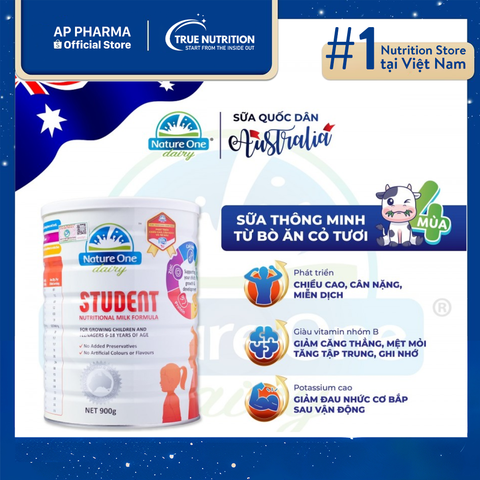  Sữa Nature One Student: Hỗ Trợ Phát Triển Trí Tuệ và Thể Chất Cho Trẻ 