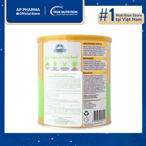  Sữa Nature One SureGrow Số 2: Dinh Dưỡng Vượt Trội Cho Bé Yêu 