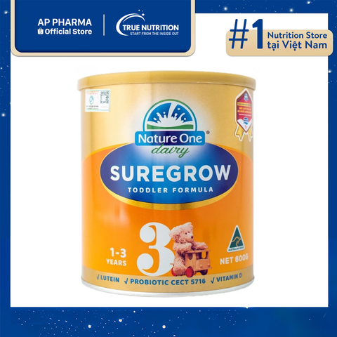  Sữa Nature One SureGrow số 3: Dinh Dưỡng Tối Ưu Cho Trẻ 1-3 Tuổi 