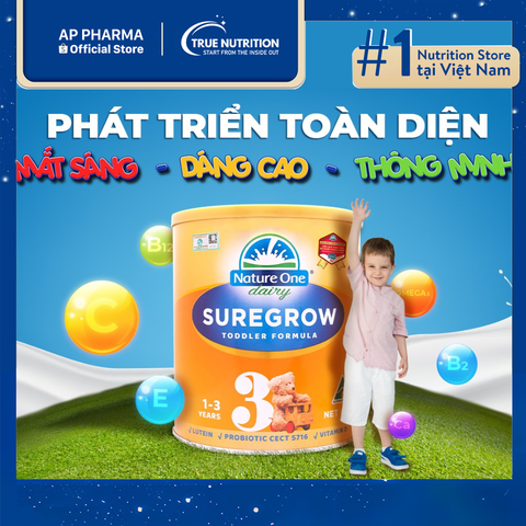  Sữa Nature One SureGrow số 3: Dinh Dưỡng Tối Ưu Cho Trẻ 1-3 Tuổi 