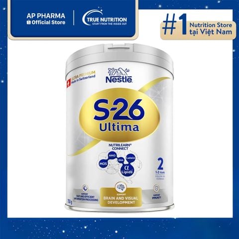  Sữa Nestlé S-26 Ultima 2: Công Thức Dinh Dưỡng Hỗ Trợ Trí Não Và Hệ Miễn Dịch Cho Bé 1-2 Tuổi 