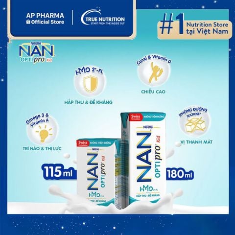  Sữa Pha Sẵn Nan Optipro Kid: Giải Pháp Dinh Dưỡng Toàn Diện Cho Sự Phát Triển Của Trẻ Từ 1 Tuổi 