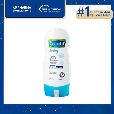  Sữa Tắm Cetaphil 230ml - Sản Phẩm Dịu Nhẹ Dành Cho Bé 