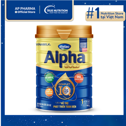 Sữa Bột Dielac Alpha Gold IQ 1: Dinh Dưỡng Cho Trí Não & Tiêu Hóa Trẻ Sơ Sinh