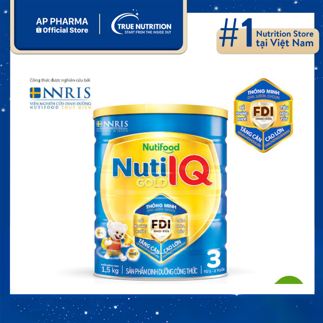  Sữa Nuti IQ Gold 3: Hỗ Trợ Phát Triển Trí Não Cho Trẻ 1-2 Tuổi 