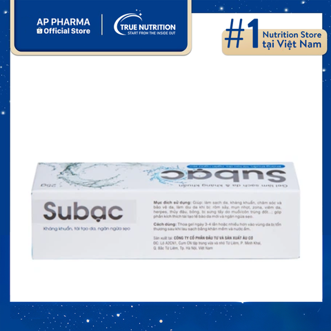  Subạc Gel - Giải Pháp Tái Tạo Làn Da Và Ngăn Ngừa Sẹo 