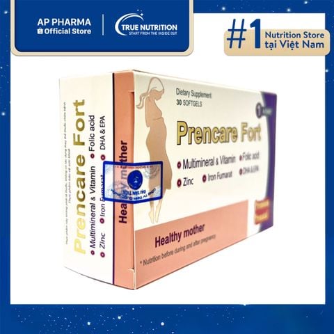  Prencare Fort: Công Thức Dinh Dưỡng Toàn Diện Cho Phụ Nữ Mang Thai Và Cho Con Bú 