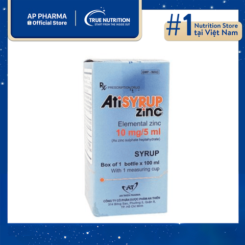  Thuốc Atisyrup Zinc Là Thuốc Gì? thành phần, công dụng và cách dùng 