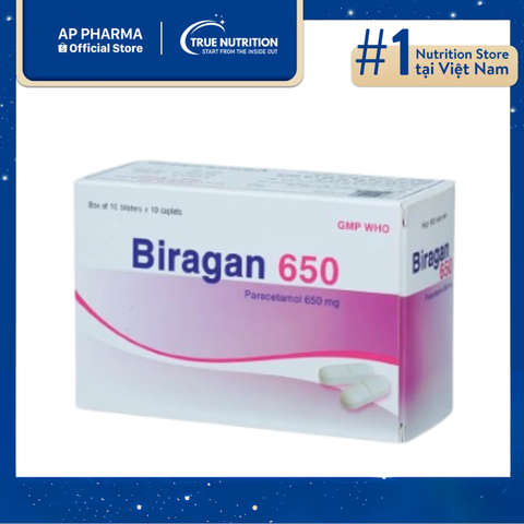  Thuốc Biragan 650 Có Tác Dụng Gì? Thông Tin Thuốc Và Cách Dùng 