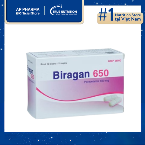  Thuốc Biragan 650 Có Tác Dụng Gì? Thông Tin Thuốc Và Cách Dùng 