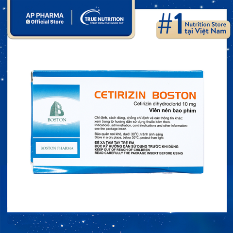  Thuốc Cetirizin Boston Có Tác Dụng Gì? Thông Tin Thuốc Và Cách Dùng 