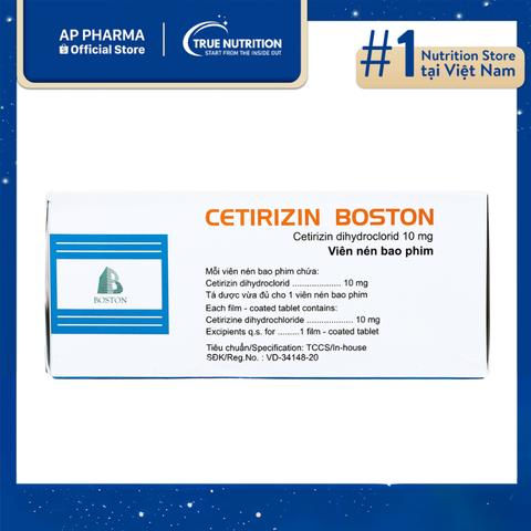  Thuốc Cetirizin Boston Có Tác Dụng Gì? Thông Tin Thuốc Và Cách Dùng 