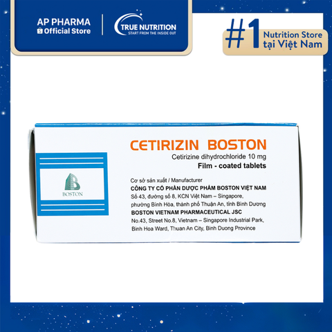  Thuốc Cetirizin Boston Có Tác Dụng Gì? Thông Tin Thuốc Và Cách Dùng 