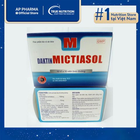  Daktin Mictiasol: Giải Pháp Giảm Sưng, Giảm Viêm Đường Tiết Niệu Từ Thiên Nhiên 