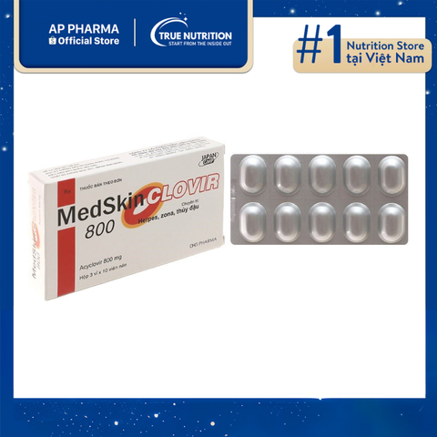  Thuốc Medskin Clovir 800 Là Thuốc Gì? Thông Tin Thuốc Và Cách Dùng 