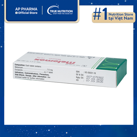  Thuốc Melomax 7.5mg Là Thuốc Gì? Thông Tin Thuốc, Lưu Ý Cách Sử Dụng 