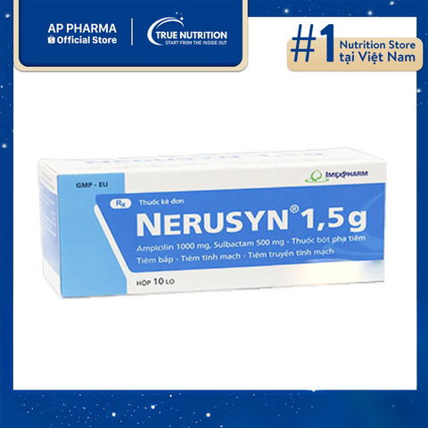  Thuốc Nerusyn 1,5g: Tác Dụng, Chỉ Định, Cách Dùng Và Thông Tin Thuốc 