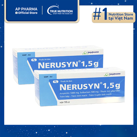  Thuốc Nerusyn 1,5g: Tác Dụng, Chỉ Định, Cách Dùng Và Thông Tin Thuốc 