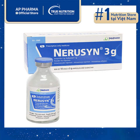  Thuốc Nerusyn 3g Là Thuốc Gì? Thông Tin Thuốc, Lưu Ý Cách Sử Dụng 