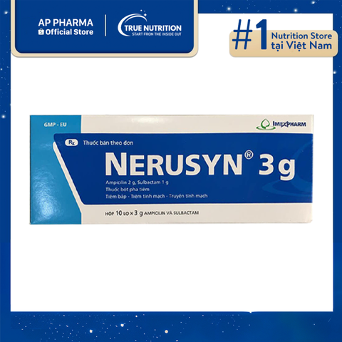 Thuốc Nerusyn 3g Là Thuốc Gì? Thông Tin Thuốc, Lưu Ý Cách Sử Dụng 