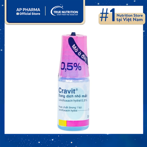  Thuốc nhỏ mắt Cravit 0.5% giá bao nhiêu? tác dụng 