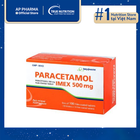  Thuốc PARACETAMOL IMEX 500mg là thuốc gì? Trị bệnh gì? 
